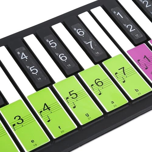 Piano Noten Aufkleber fA r Tasten Abnehmbarer Aufkleber fA r WeiAY und Schwarze SchlA ssel fA r AnfA nger Lernen Mehrfarbig Piano Noten Aufkleber fA r Tasten Abnehmbarer Aufkleber fA r WeiAY und Schwarze SchlA ssel fA r AnfA nger Lernen Mehrfarbig