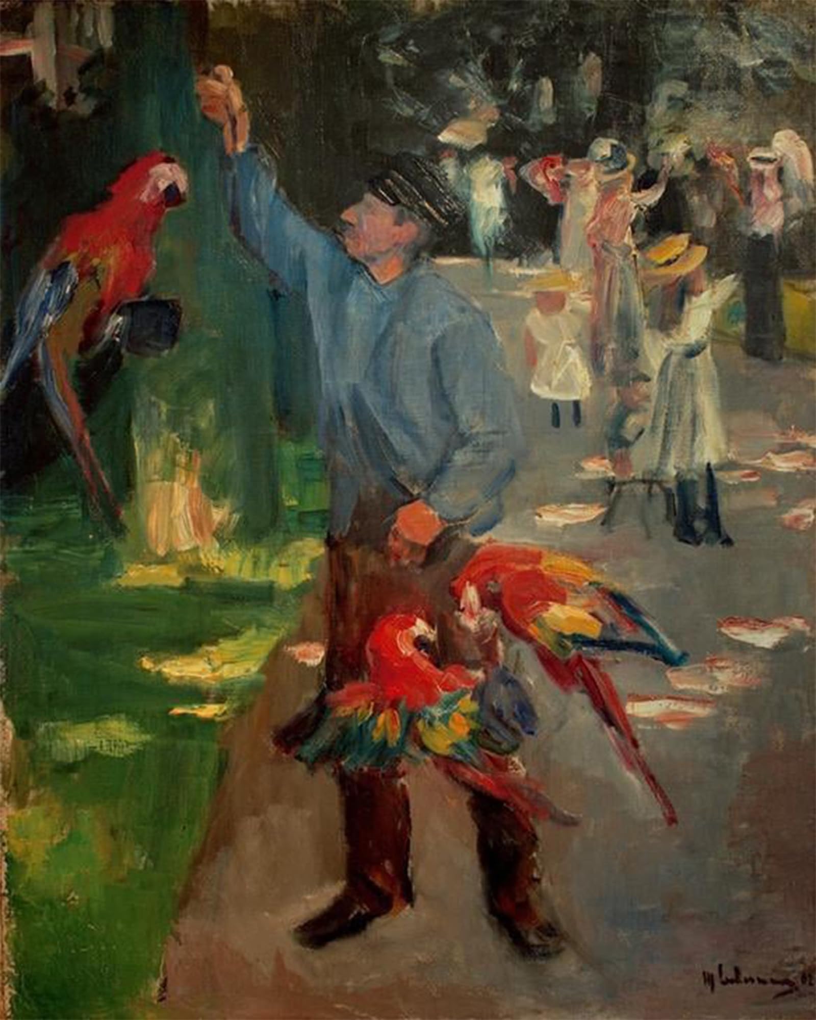 Max Liebermann L'uomo pappagallo cuadro de lienzo 60x90cm para salon 5