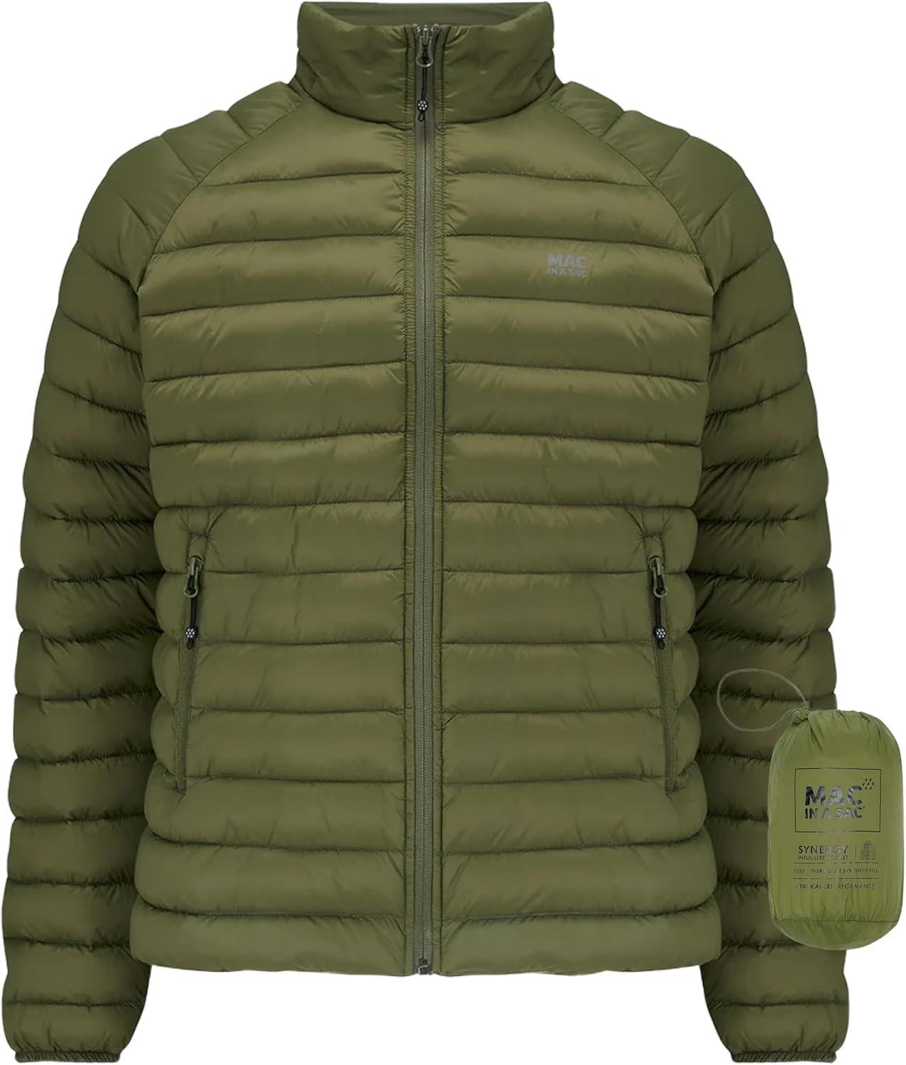 Mac in a Sac Synergy Men's Insulated Jacket - Ultra-Lightweight, Packable, Waterproof, and Thermolite-Filled for All-Season
