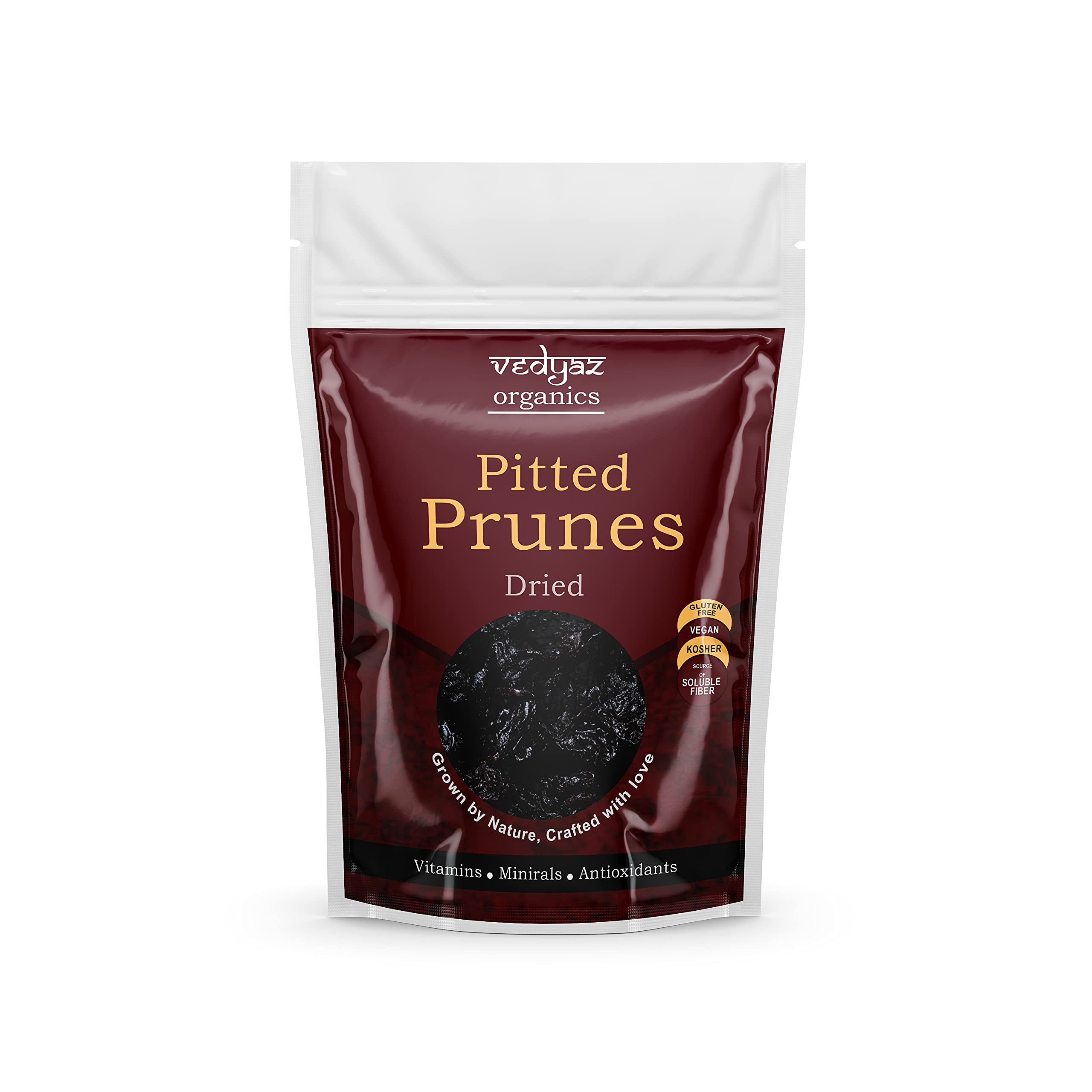 Vedyaz Organics Dried Pitted Prunes - 200 Gm