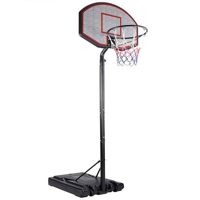 DEUBA Canasta Baloncesto con Ruedas Altura Ajustable hasta 305 Cm