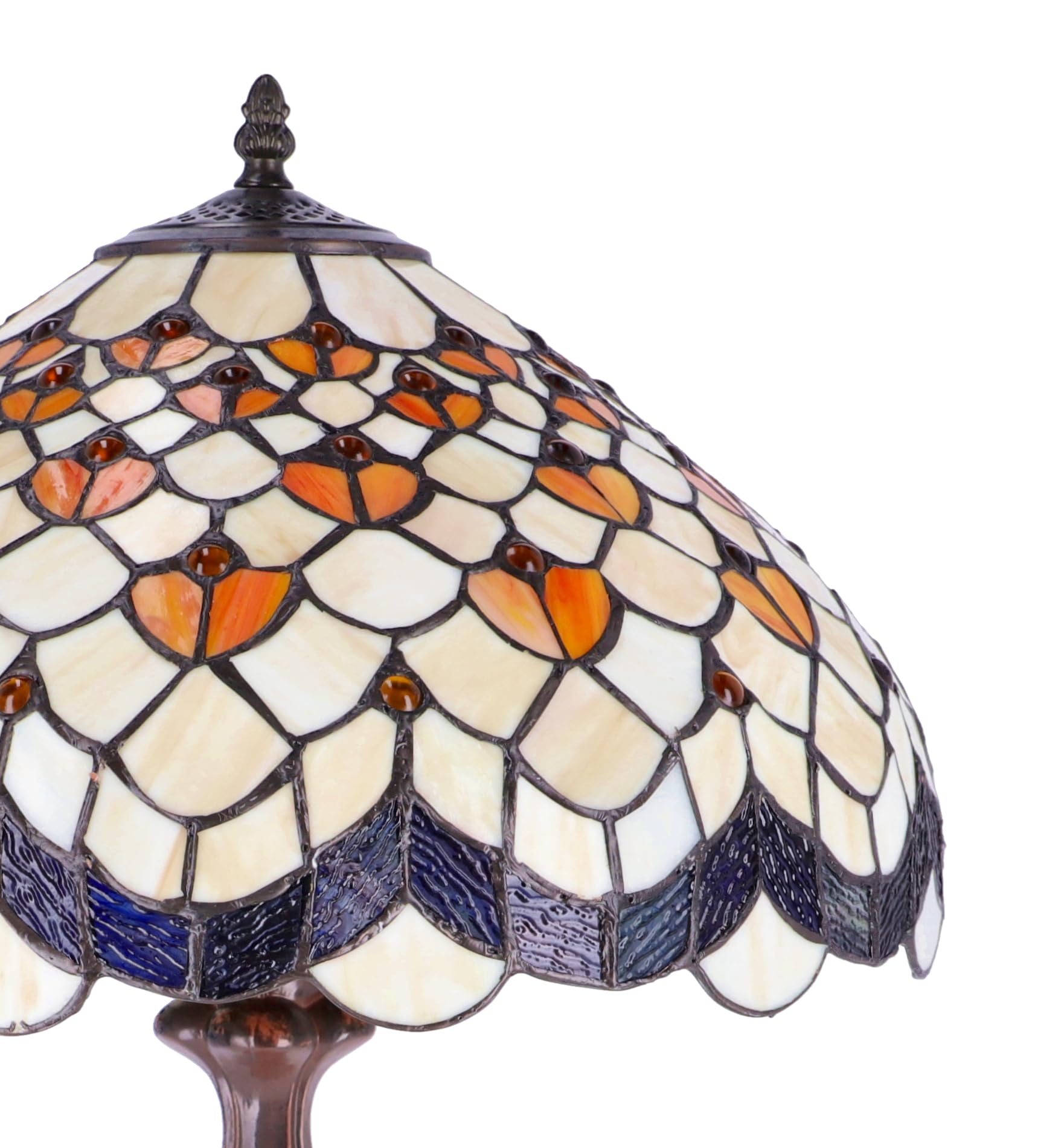 Lampada da tavolo Tiffany Cuori