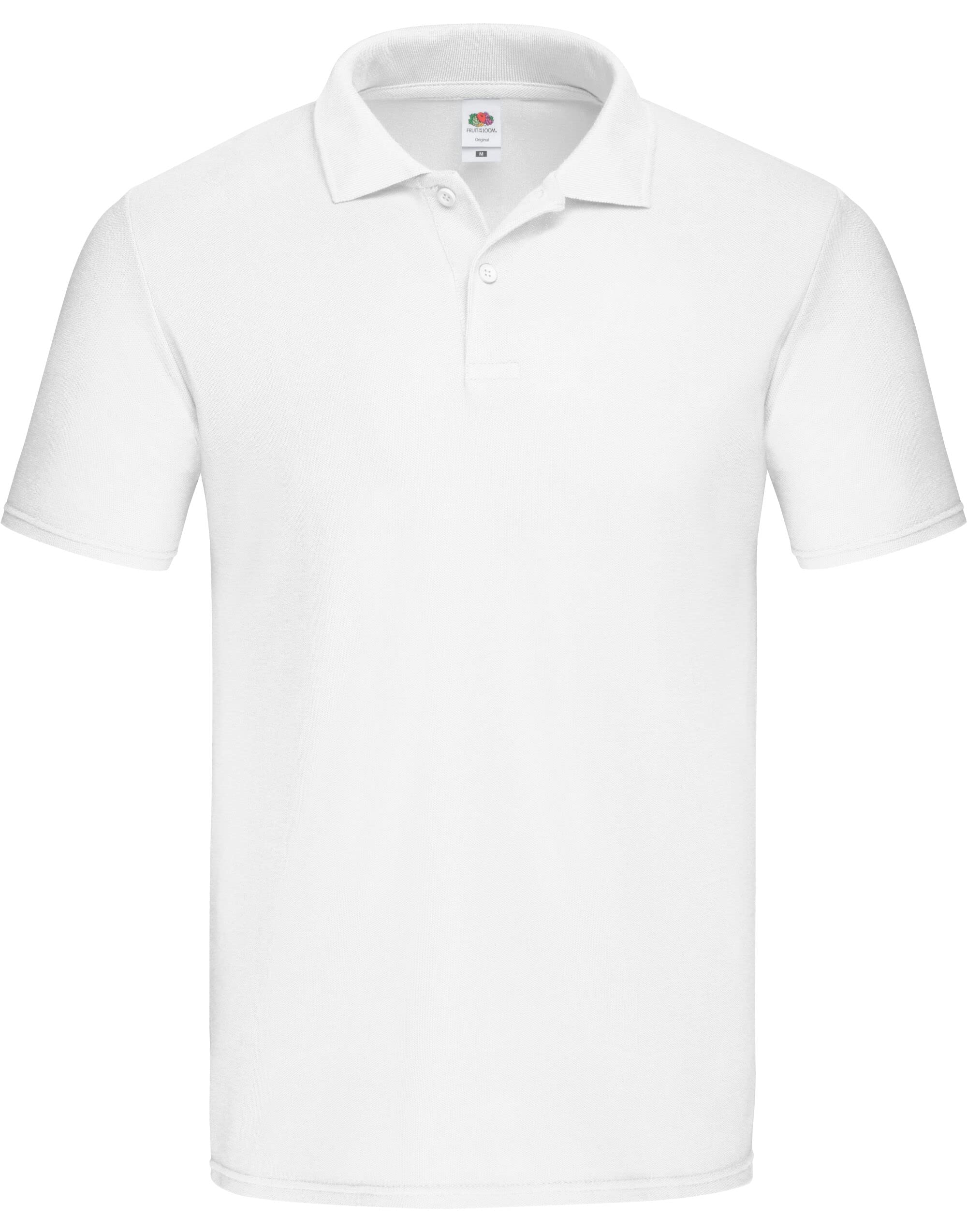 Fuit of The Loom 63050 Original Polo Shirt - White - XL