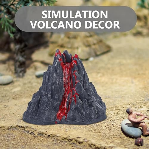 Miniatura 7 de Juguete de volcán, 10 piezas, kit de ciencia de volcán, modelo de erupción para niños de 4 a 6 años, simulación de dinosaurios, juguetes del mundo