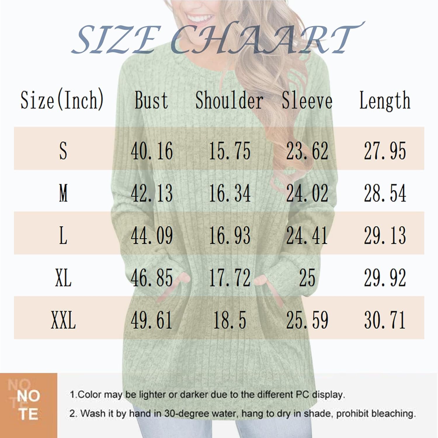 Long Sleeve Tunic Tops for Women Loose Fit Dressy Casual Crew Neck T Shirts Trendy Winter Cute Knit Long Tunic Blouse - Image 6