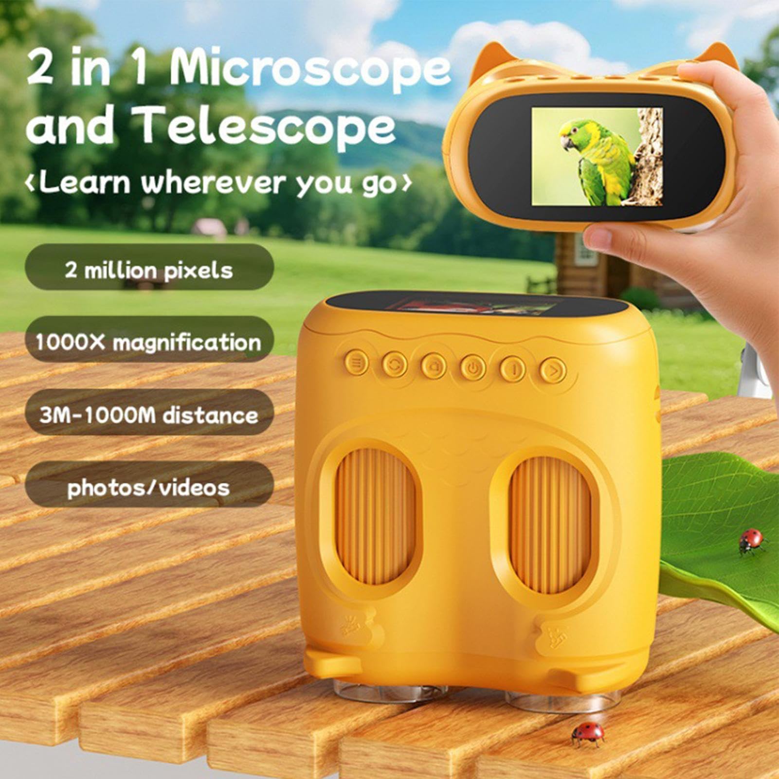 Microscopio Digitale per Bambini Giocattoli Scientifici Ricaricabili per | Microscopio Digitale Mini Portatile per Bambini Ideale per Bambini Ragazze Ragazzi e Studenti