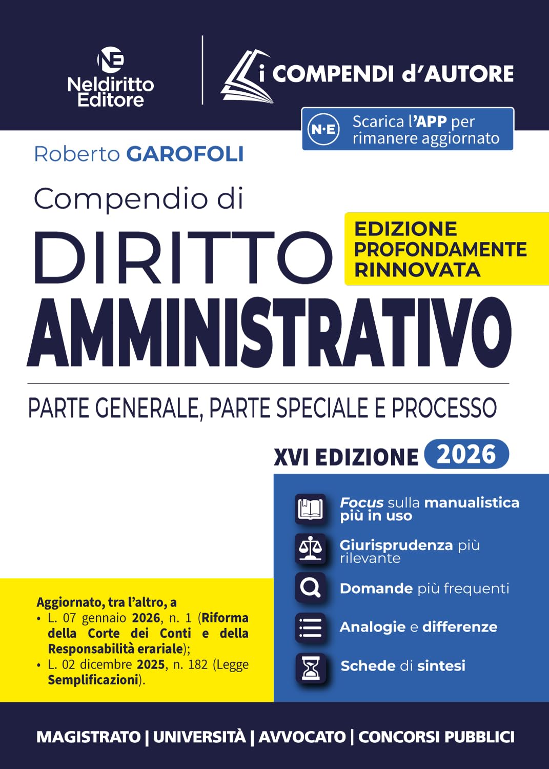 Compendio di diritto amministrativo 2026. Nuova ediz.