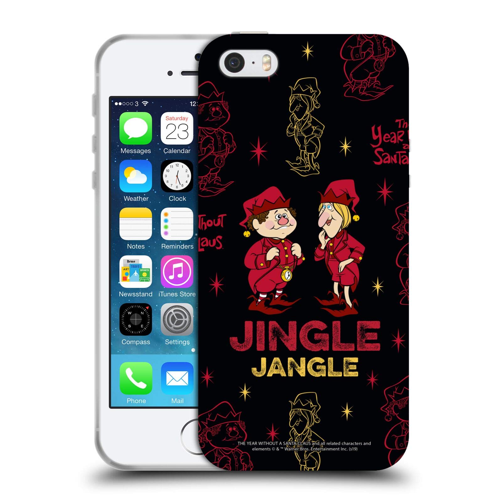 Head Case DesignsOfficially Licensed The Year Without A Santa Claus Jingle & Jangle Character Art Soft Gel Case Compatible with Apple iPhone 5 / iPhone 5s / iPhone SE 2016