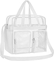 Vista 35 de Bolsa de mano transparente Oraben aprobada por el estadio 12 x 6 x 12 Bolsa de estadio para trabajo, deportes, juegos, gimnasio