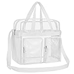 Clear Bag for Stadium Events 12x6x12 Clear Tote Bag for Women Transparent Lunch Bag for Work Sports Concert