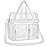 Clear Bag for Stadium Events 12x6x12 Clear Tote Bag for Women Transparent Lunch Bag for Work Sports Concert
