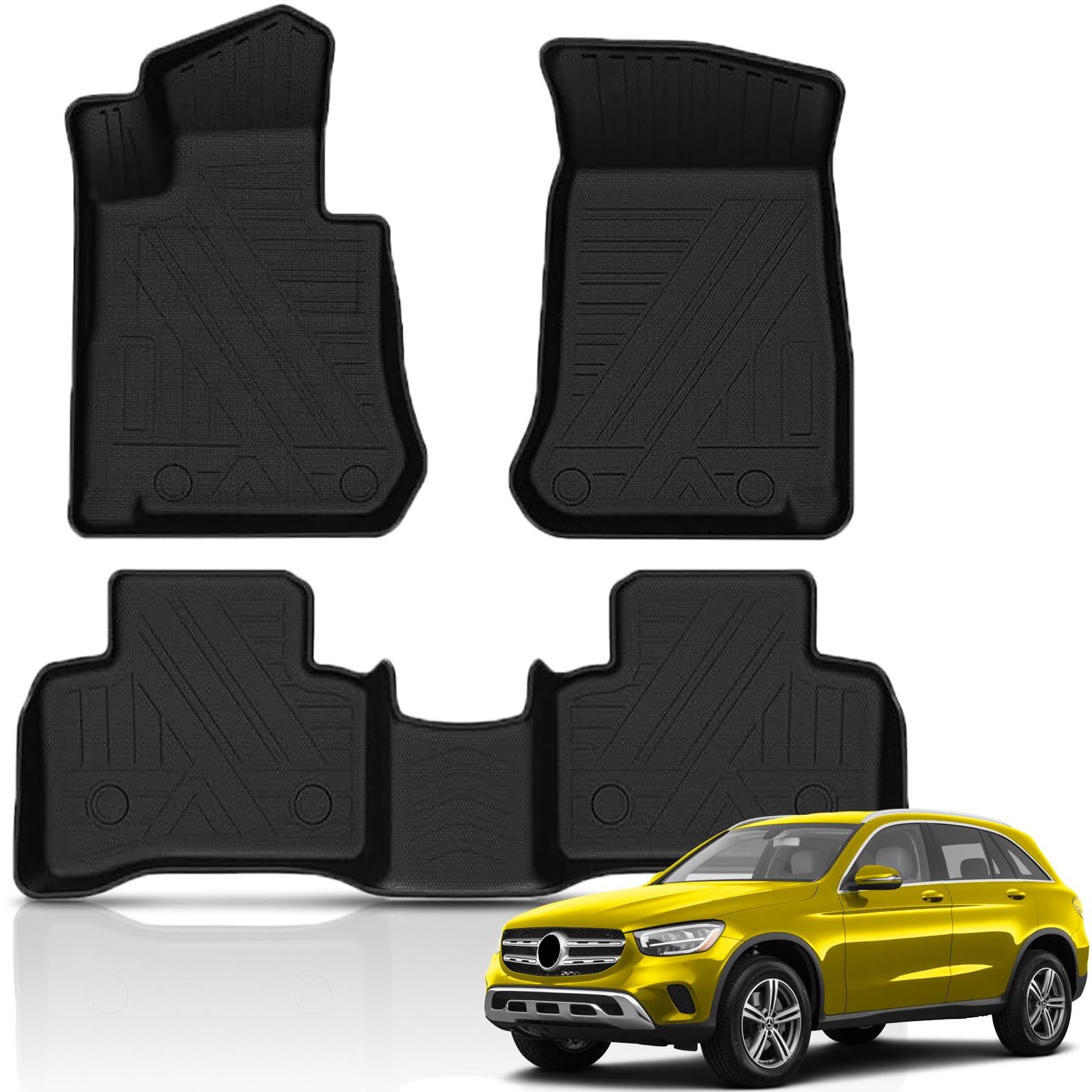 k.・.☆ カーリスマット Amazon.com: KUST Floor Mats for 2016-2022 Mercedes Benz GLC 300