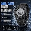 Reloj Deportivo Digital Ultra Delgado para Hombre con Luz LED y Alarma 3