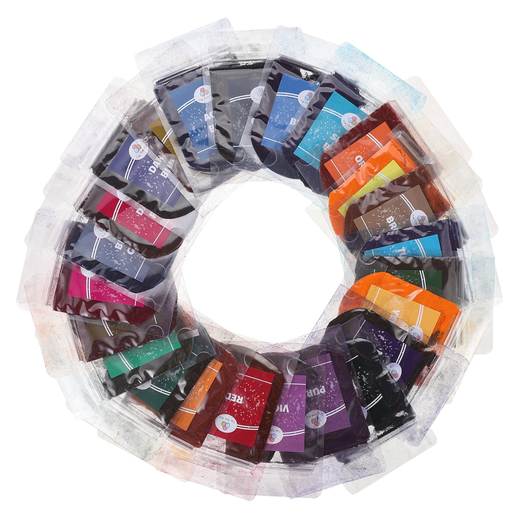OSALADI Kit de Teñido Tie Dye de Polvo para Ropa DIY para Adultos y Proyectos Bolsa Colores Vibrantes para Manualidades