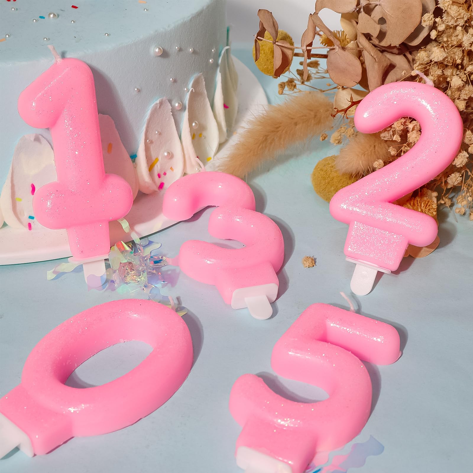 Amazon.co.jp: ZHIHUI バースデーキャンドル、ピンクとキュートな