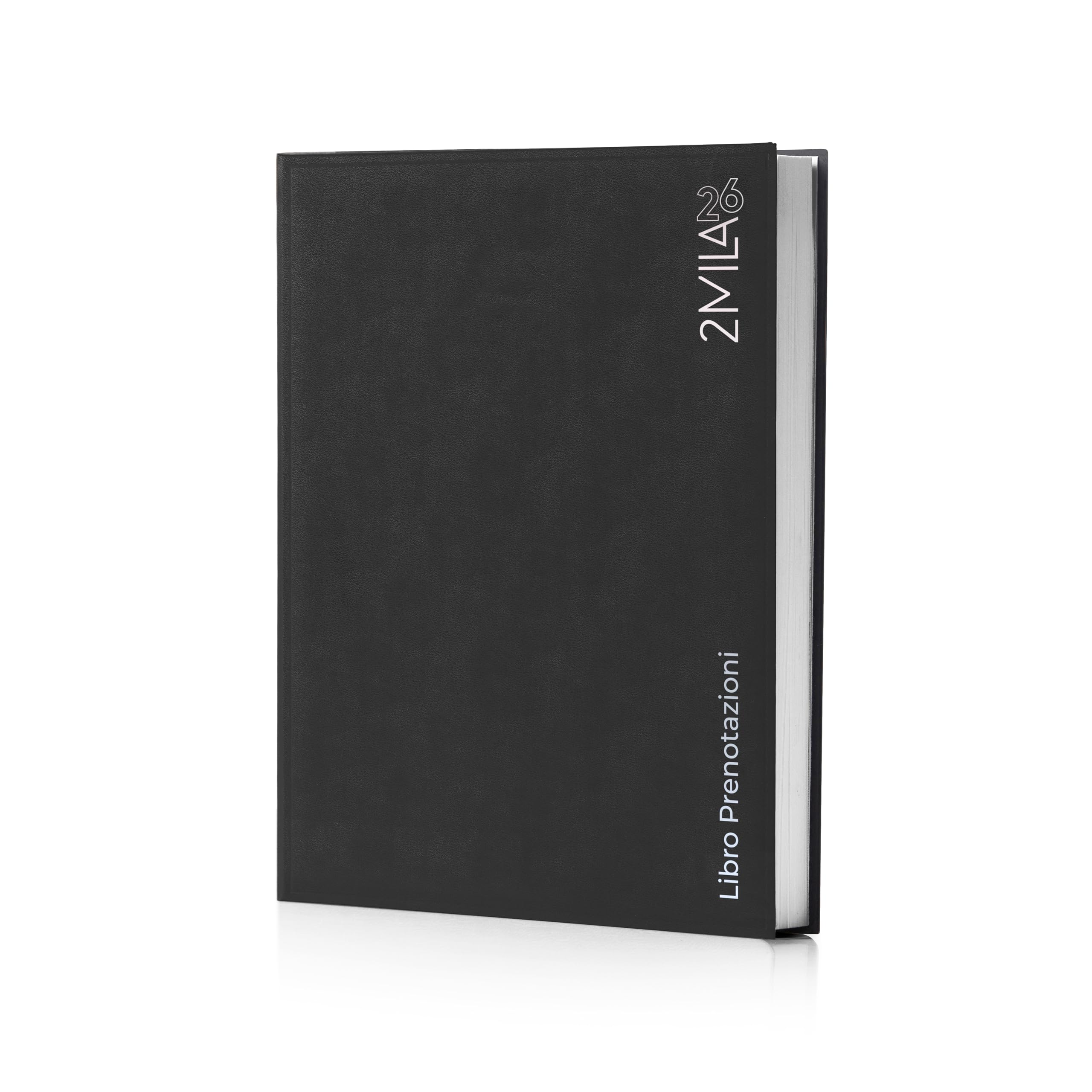 AGENDA 2026 GIORNALIERA PRENOTAZIONI RISTORANTI COPERTINA PAPERCOAT NERO