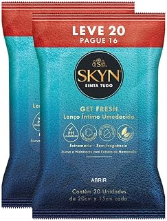 Kit Lenços Umedecidos Skyn 40 Unidades