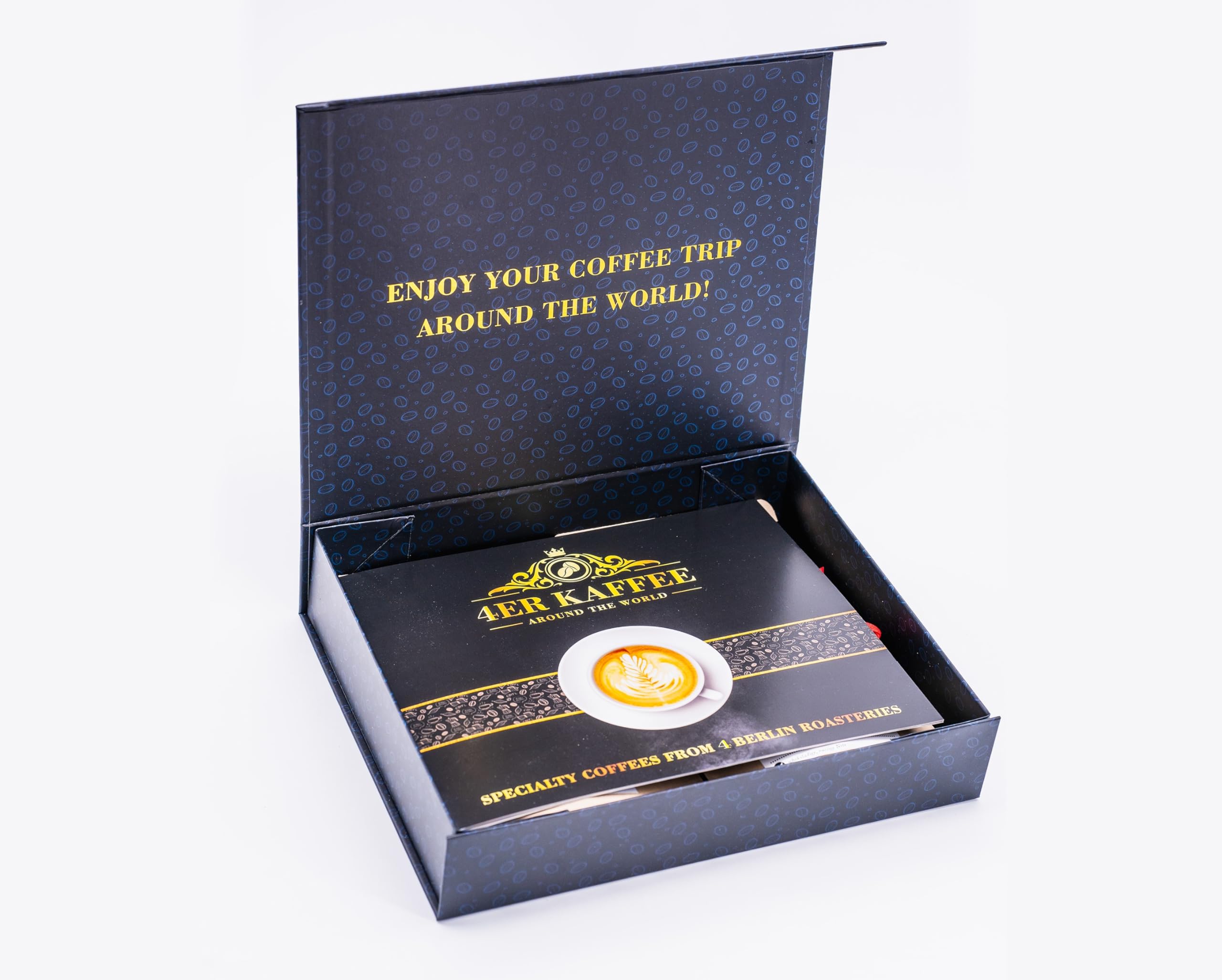 Kaffee Geschenk-Set 4 Berliner Kaffeeröstereien Around The World 4 Single Origin Kaffees 4 Kontinente Kaffeebohnen Probierset