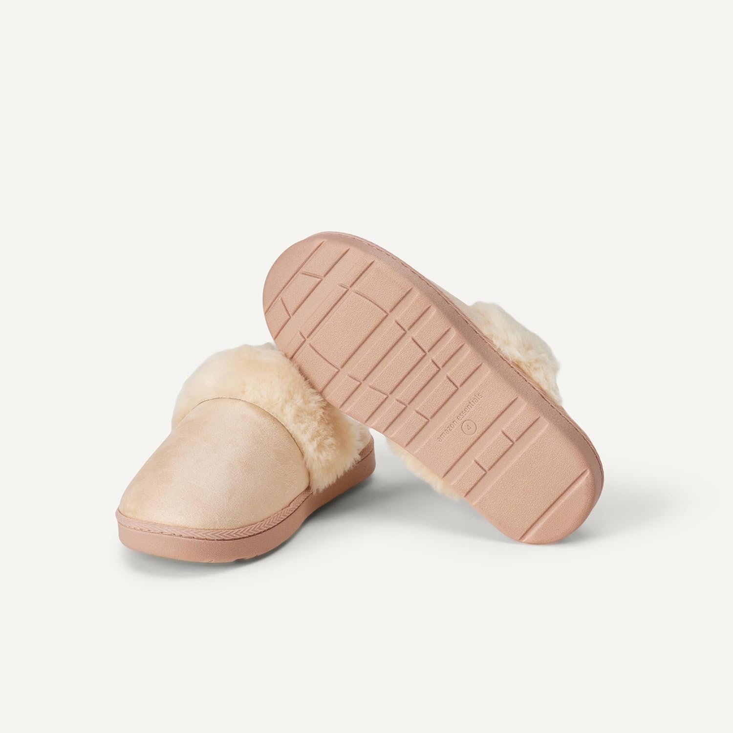 Amazon Essentials Girls' Cosy Faux Fur Trim Slippers - Image 6