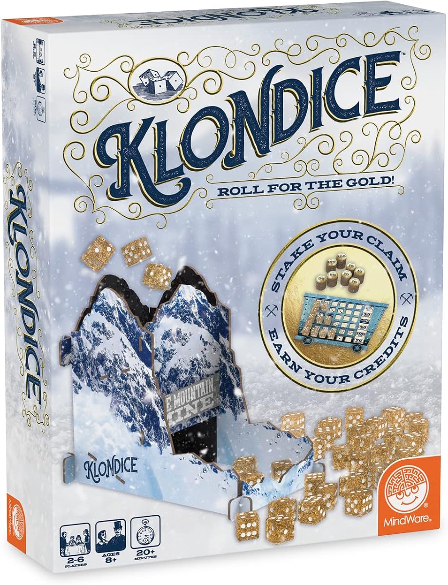 MindWare Klondice Game | Fun Dice Games for Family Game Night | Ages 8 and up 2-6 Players