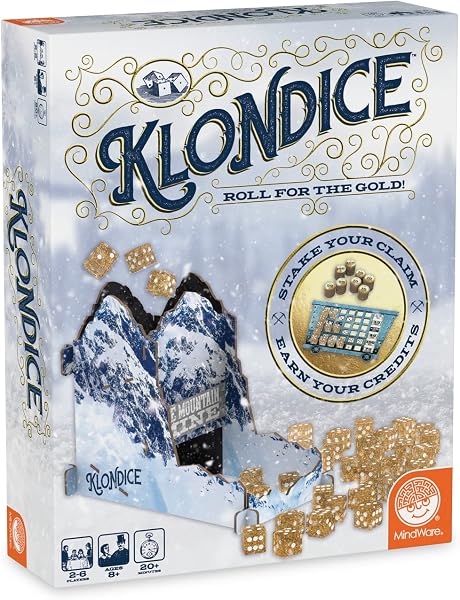 Mindware, Klondice, gra planszowa w kości, wiek 8+, 2-6 graczy, czas gry 20 minut