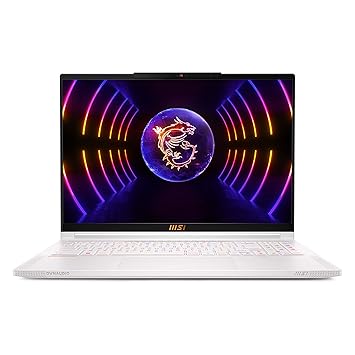 MSI Stealth 16 Studio, Intel 13th Gen. i7-13700H, 41CM QHD+ 240Hz Gaming Laptop (32GB/1TB NVMe SSD/Windows 11 Home/Nvidia GeForce RTX4070, 8GB GDDR6/Pure White/1.99Kg), A13VG-030IN