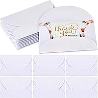 Vista 1 de Tatuo 100 Pcs Metallic Gift Card Envelopes Bulk Mini Thick Envelopes Small Heavyweight Cardstock Paper Envelope for Business Cards Thank You Card
