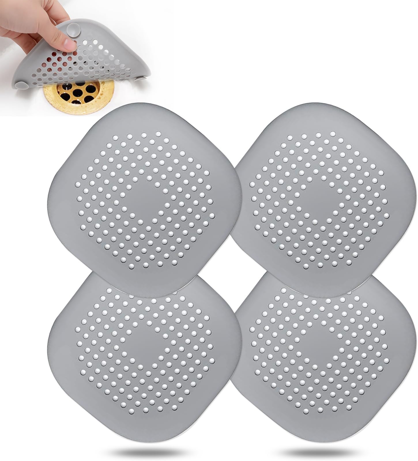 Shower Channel Hair Catcher,Drain Hair Catcher,Hair Plug for Shower ...