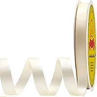 Vista 115 de Cinta de satén plateada de doble cara de 1-1/2 pulgadas x 50 yardas, cinta plateada de poliéster para envolver regalos, muy adecuada para bodas