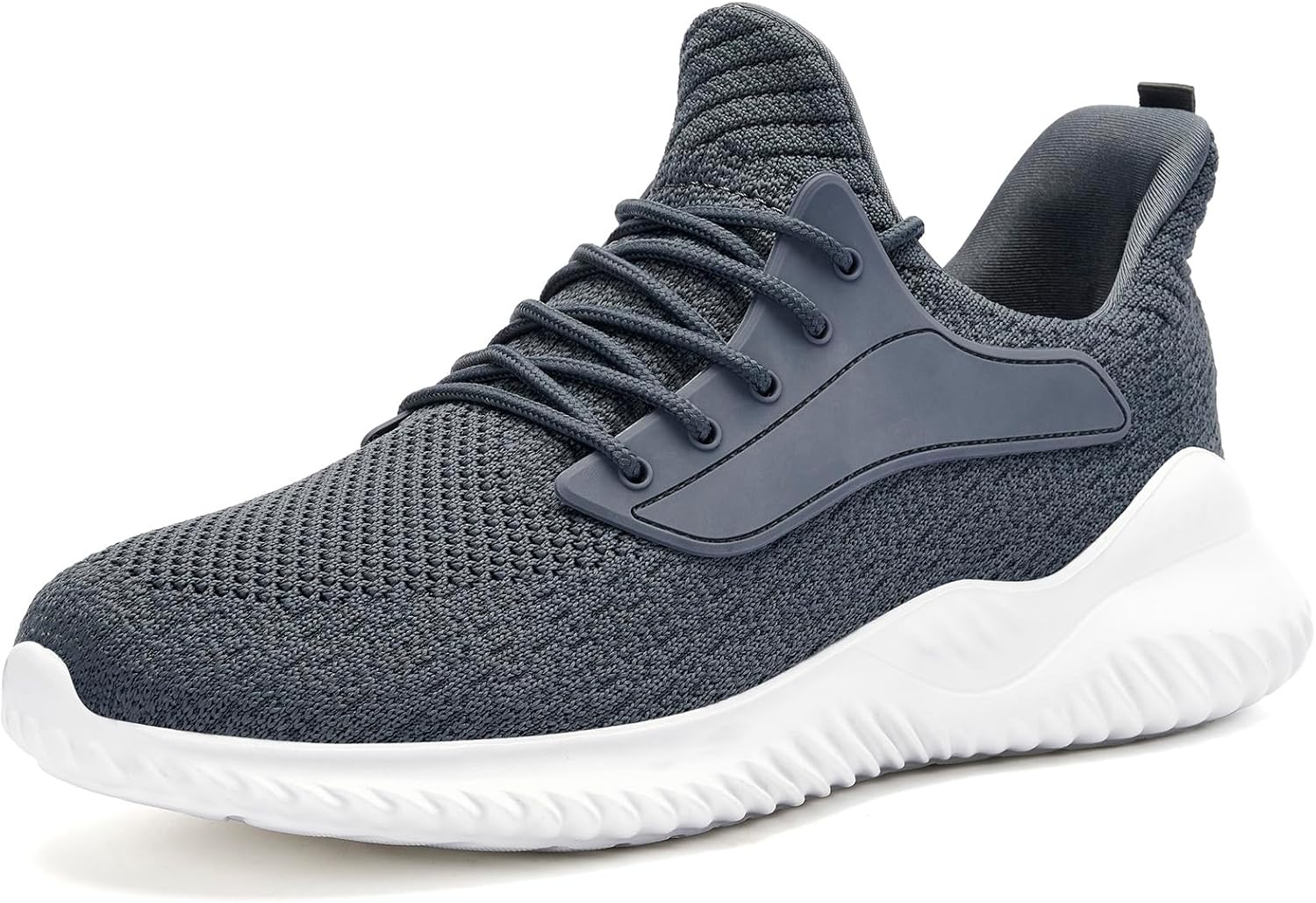 SDolphin Walking Shoes Mens Sneakers - Slip on Memory Foam Tennis Running Shoes for Athletic Workout Gym Jogging Lightweight Breathable Casual Sneakers