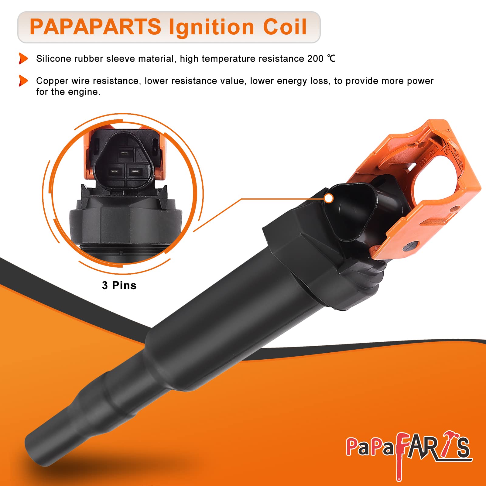 Amazon | PAPAPARTS イグニッションコイルパック UF592 イリジウム