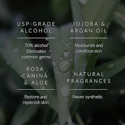 Miniatura 5 de Noshinku Desinfectante de manos de bolsillo recargable de bergamota, paquete de 3 unidades  Niebla desinfectante orgánica con aceites botánicos