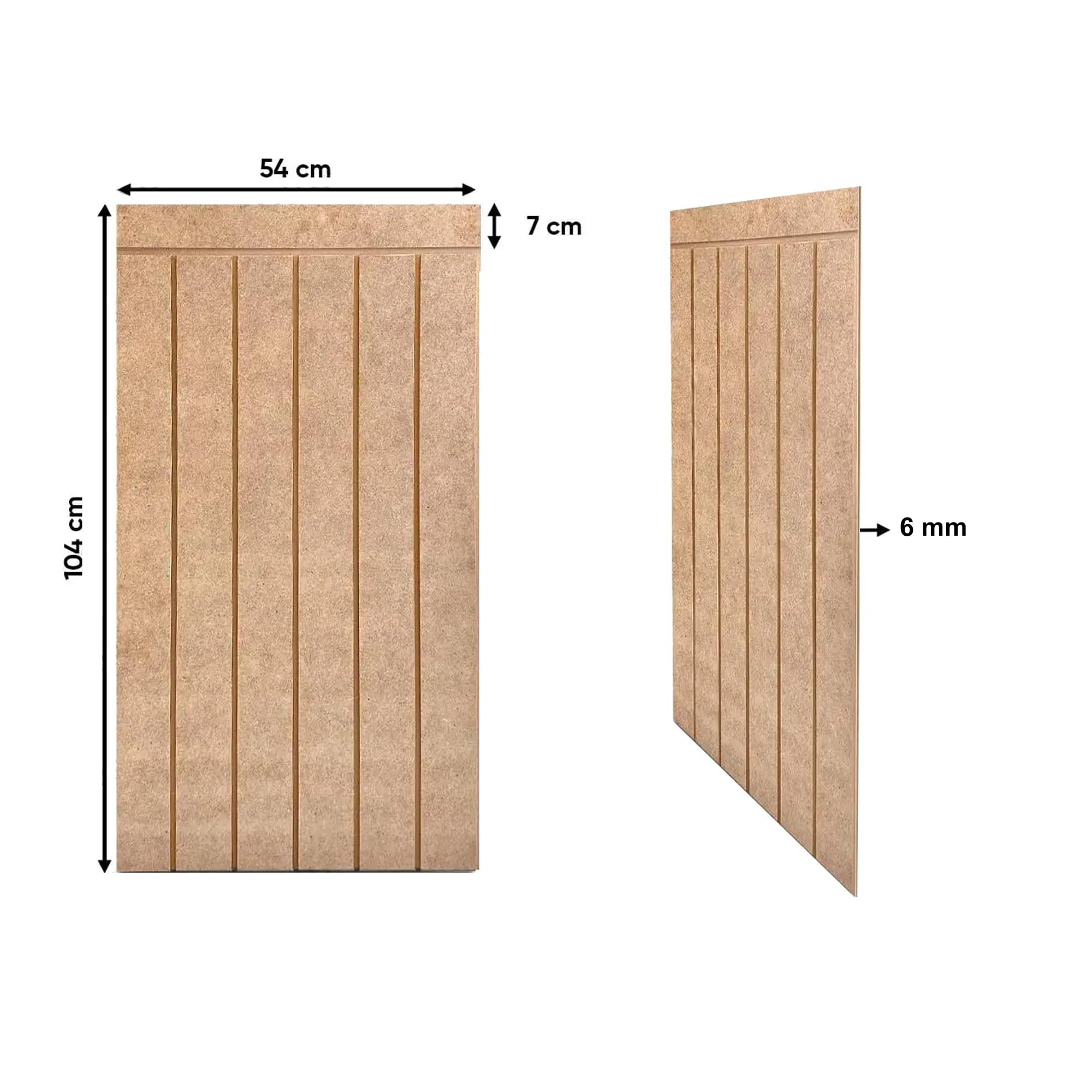 deconil MDF Wandpaneel 54x104 cm MDF Holzoptik – Skandinavische Wandverkleidung Minimalistisch für Wohnzimmer, Schlafzimmer, TV-Wand & Büro Innenbereich (8)