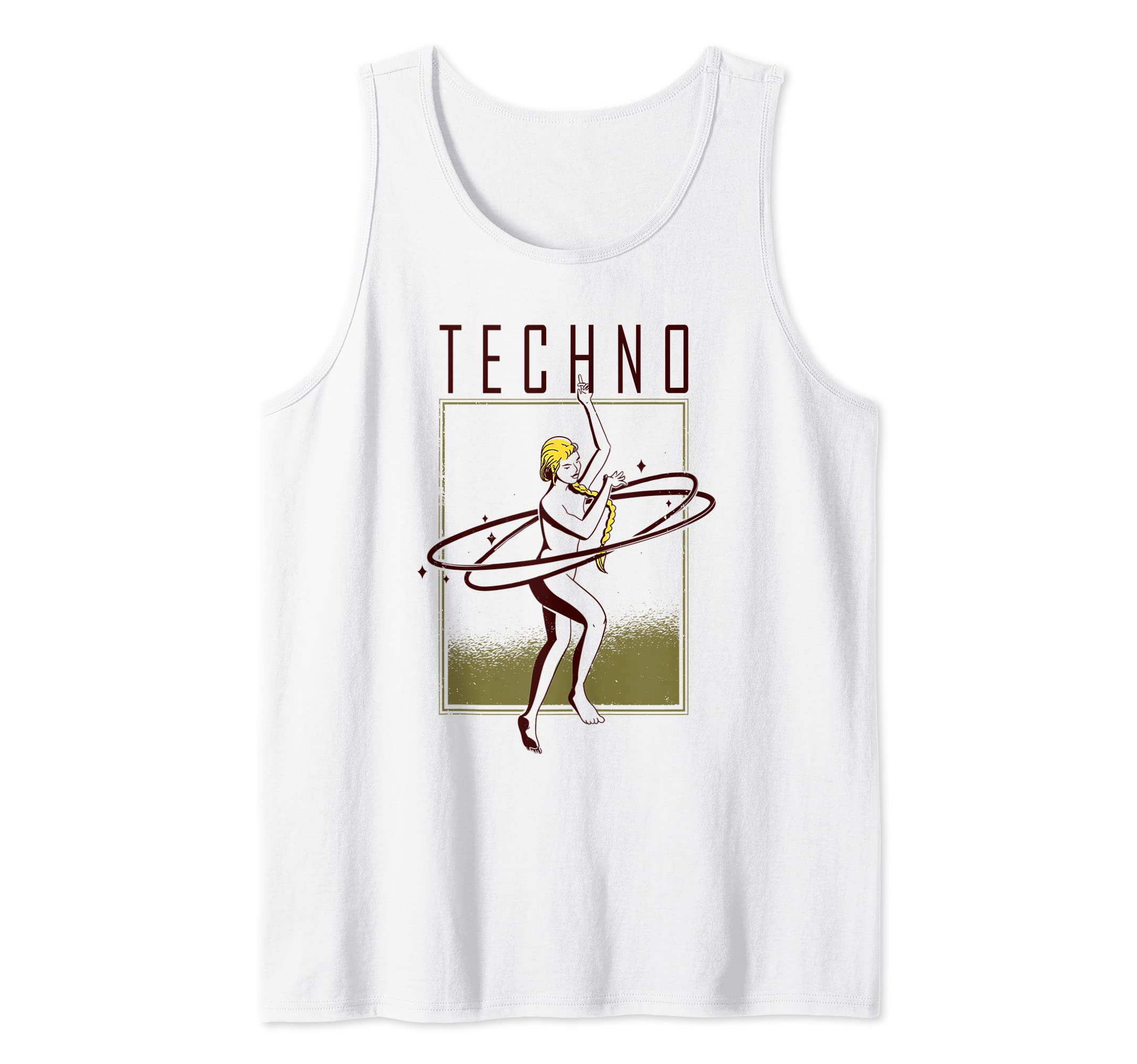 Techno Raver DJ Rave Party EDM Festival Tank Top