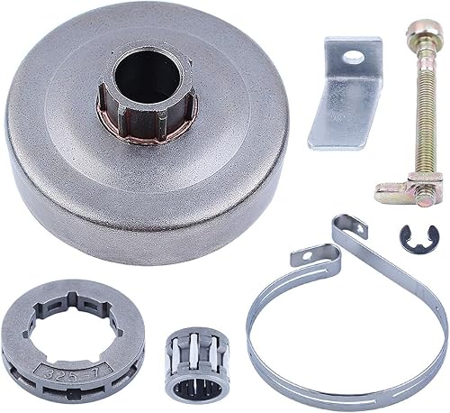 Fricgore Spare Parts for Clutch Drum Sprocket Rim for Husquarna 136 137 141 142 W Chain Adjuster Catcher Chainsaw Accessories Moto Sierra Gasolina