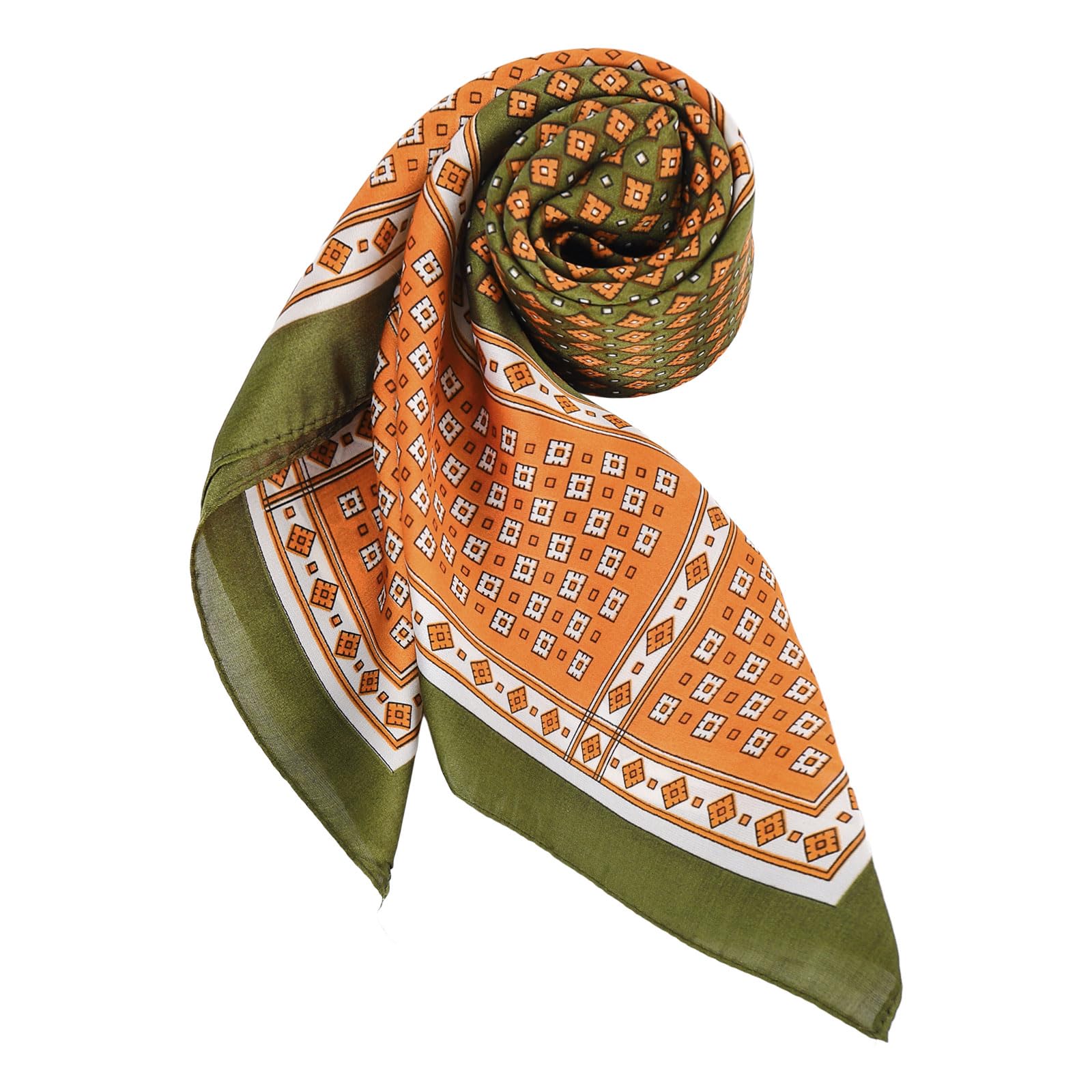 Zuoeay Foulard Carré Vintage Pour Homme Et Femme, Bandana Occidental Pour Activités De Plein Air Et Styles Quotidiens, Voyage, Camping, A, Taille Unique