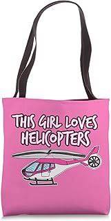 Helicopter, This Girl Loves Helicopters Tote Bag