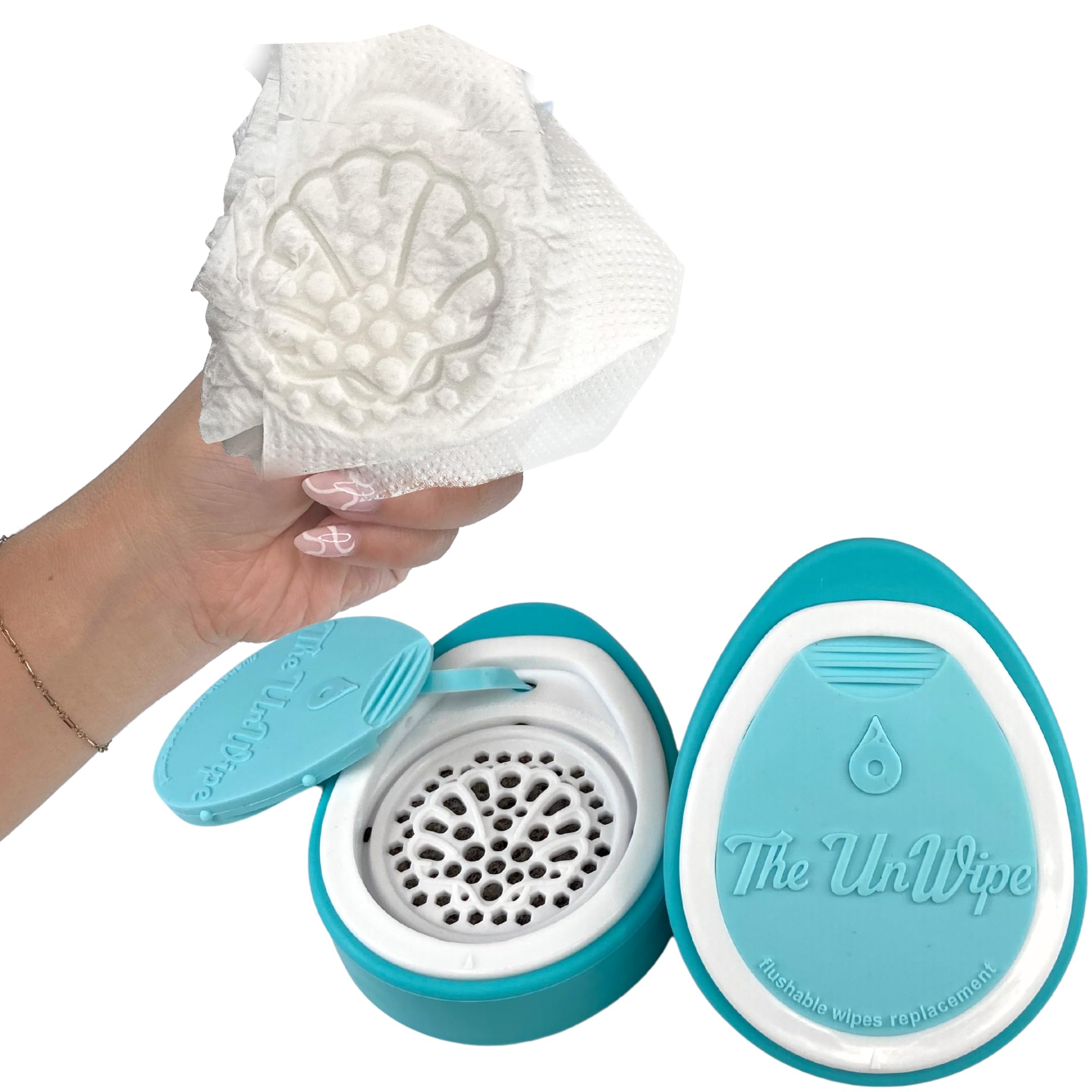 En lugar de toallitas desechables, añade una textura increíble a cualquier papel higiénico en cualquier lugar, limpia mejor, enjuaga de forma segura