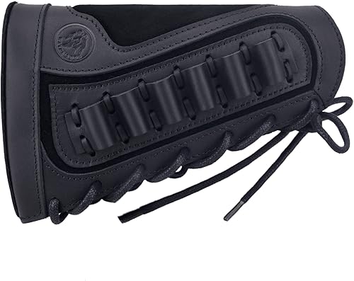 Miniatura 2 de Buttstock de cuero genuino con cartucho, soporte de carcasa para .308 .300 44mag 410 Winchester Marlin diestrozurdo
