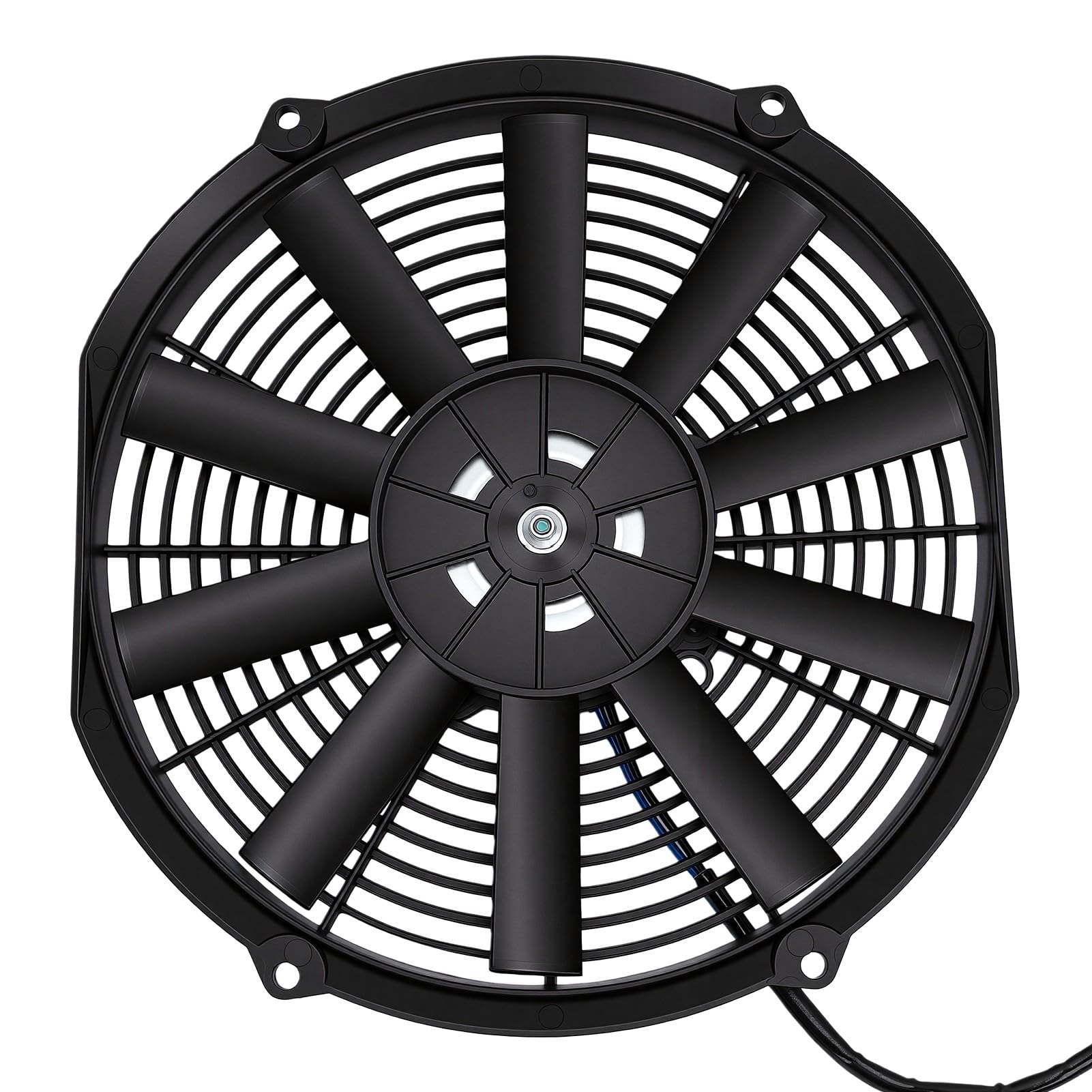 Generic Ventola di Raffreddamento Elettrica Universale Adatta per Design Ultra Sottile 12 V 80 W per Radiatori e Sistemi di Ventilazione 280 Mm Sottile Nera