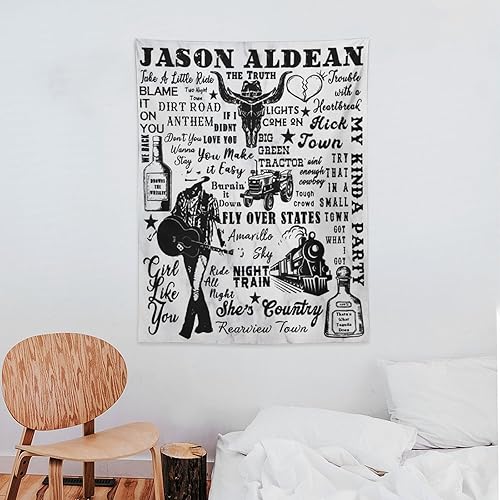 Miniatura 7 de MUTIYAAR Trate That In A Jason - Tapices pequeños de ciudad aldea, pósteres estéticos, novedosos colgantes de pared, tapiz de pared para dormitorio,