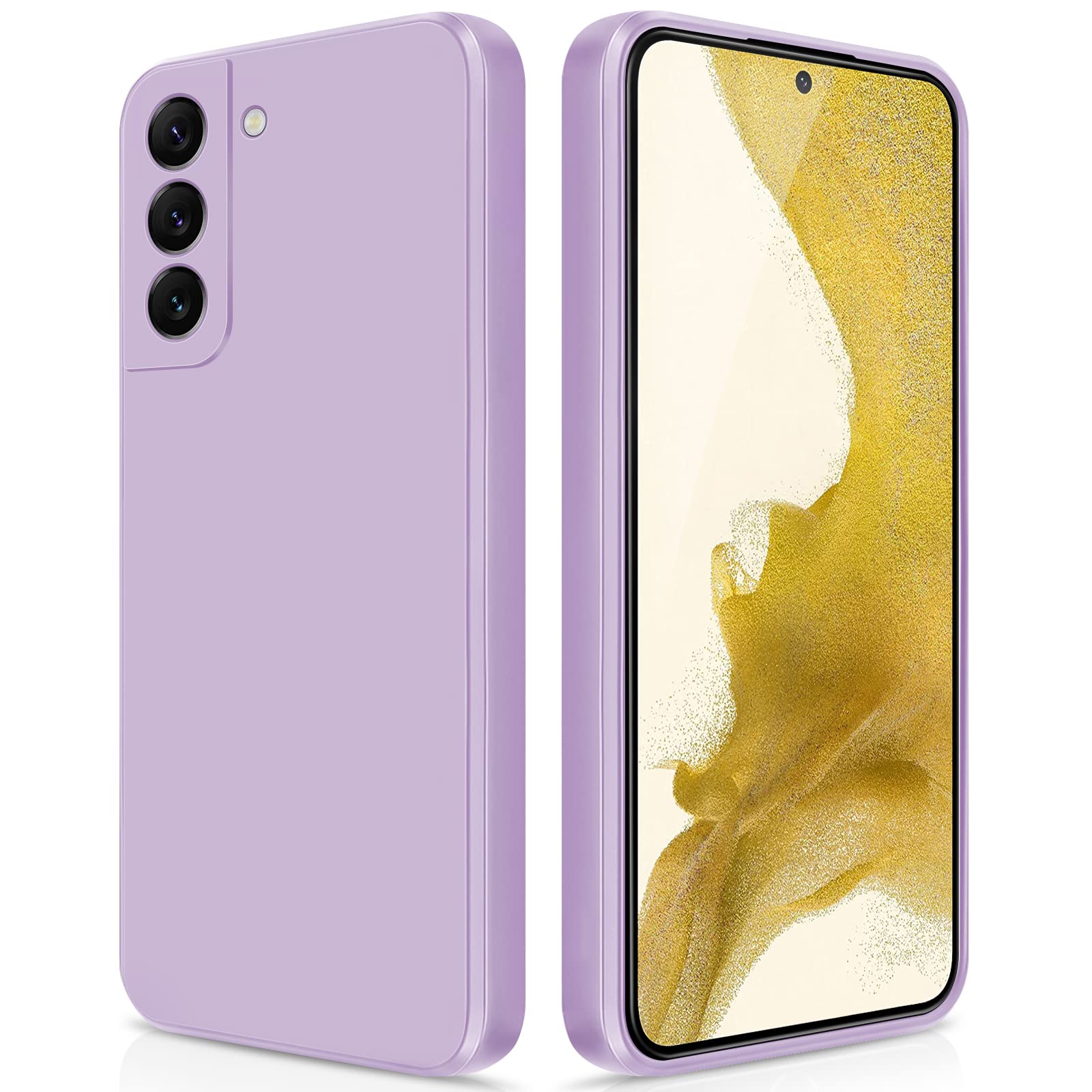 GiiYoon Silicone Case Compatible with Samsung Galaxy S22 Plus 5G, Full Body Silky Soft Touch Phone Case with Camera Protection, Shockproof Cover with