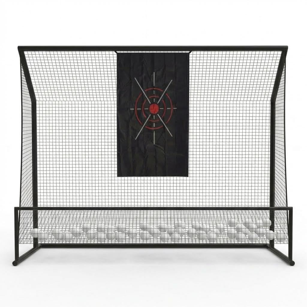 Red de Golf para Entrenamiento Portátil con Reducción de Ruido 304x228x91cm Bolsa de Almacenamiento