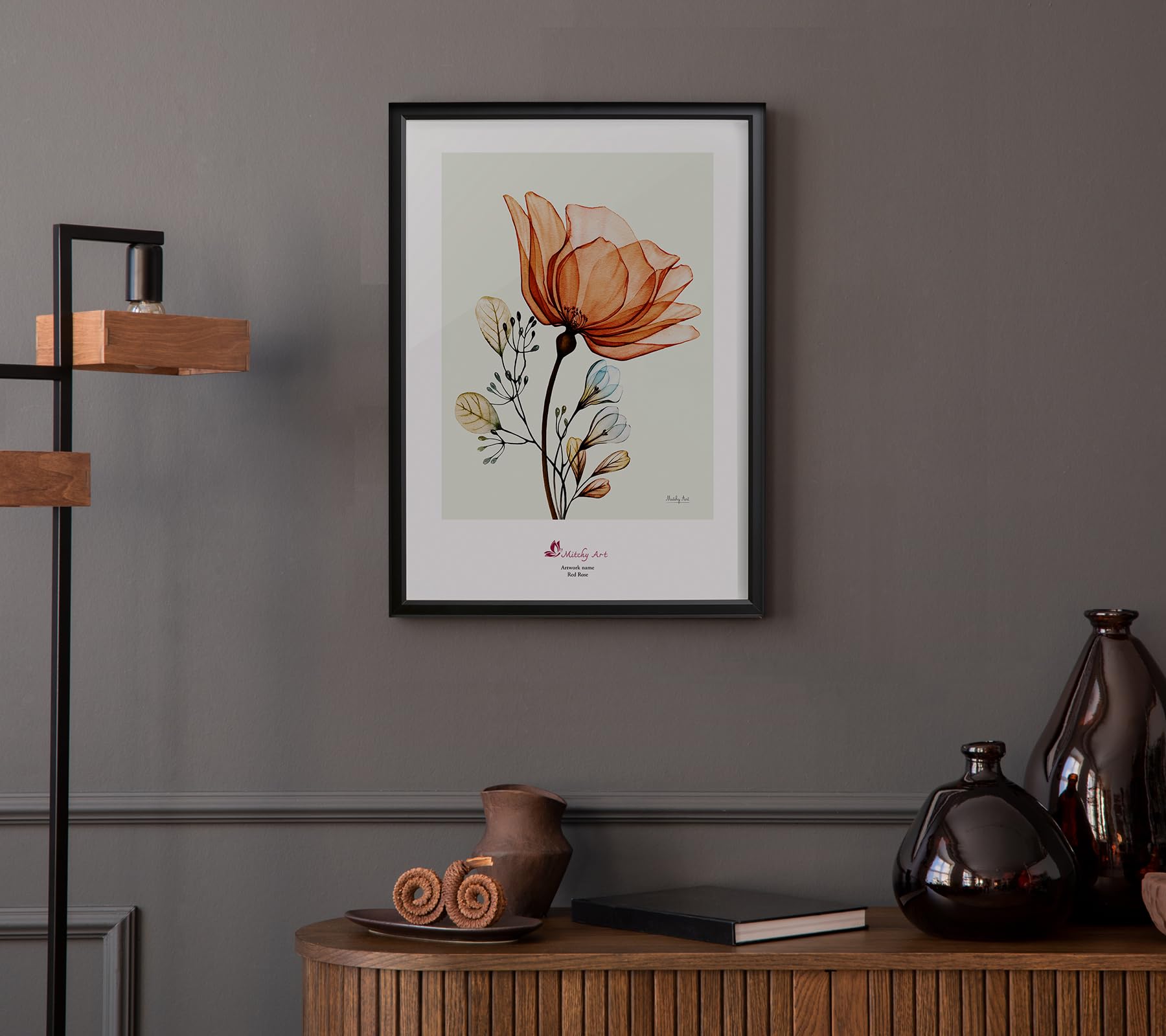 絵画「赤いバラ」 壁掛け A3 額入り (横32cm x 縦43cm) Amazon.co.jp: 絵画「赤いバラ」インテリア 壁掛け アートパネル A3 額