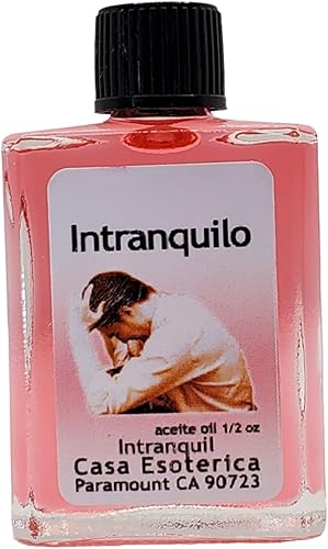 Aceite Intranquil (intranquilo Aceite) Aceite de unción espiritual de CASA ESOTERICA MAGICK SPACE- para inquietante e inquietante -0.5 onzas