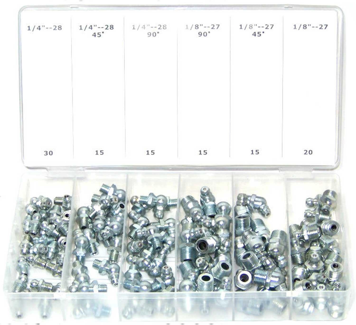 110 Pc Hydraulic Lubrication Lube Grease Fittings