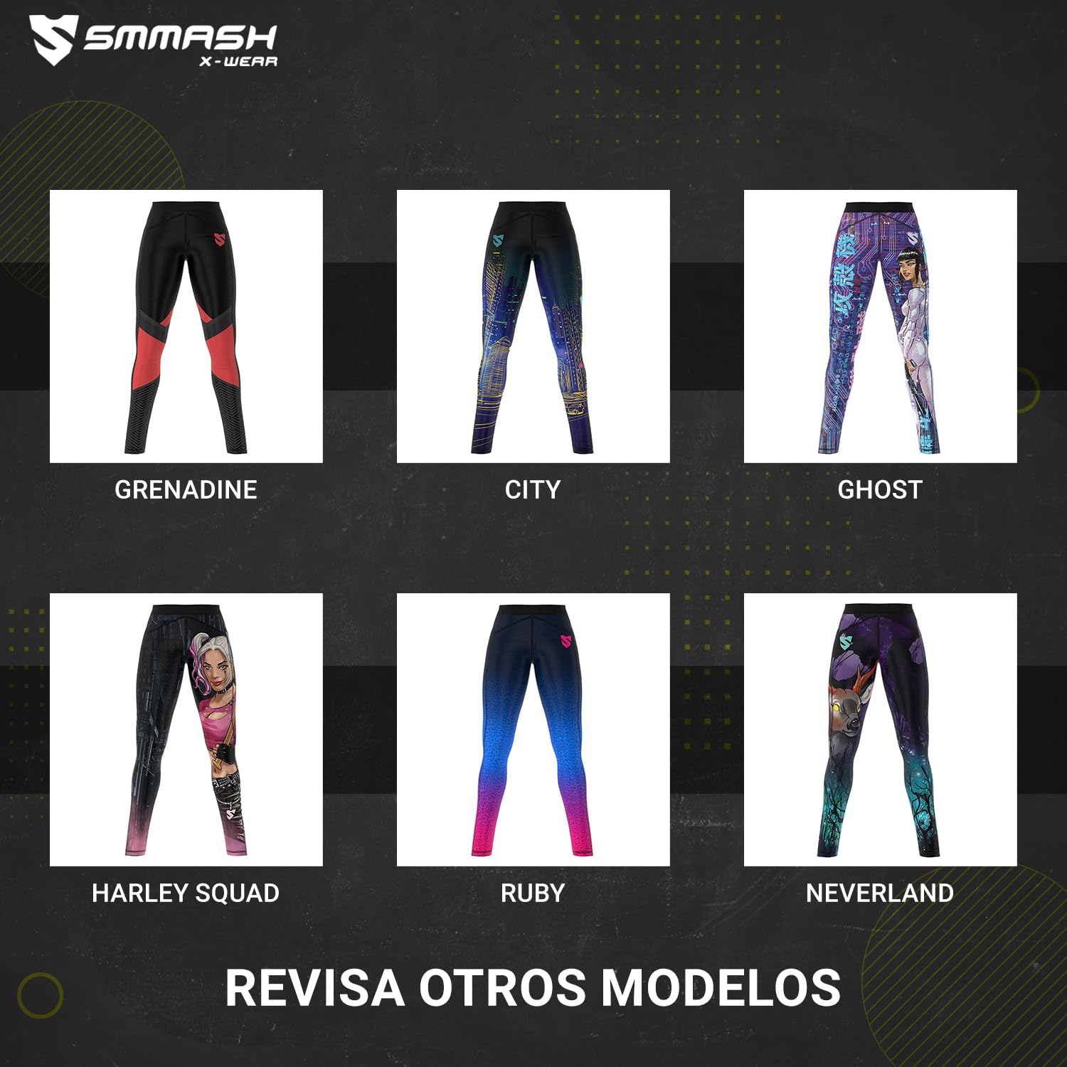 SMMASH Leggings Deportivos Largos para Mujer Push Up