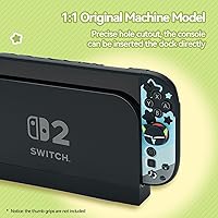 Vista 5 de GeekShare Funda protectora completa compatible con Switch 2, carcasa de PC rígida diseñada para la consola de juegos Switch 2025 y controladores Joy