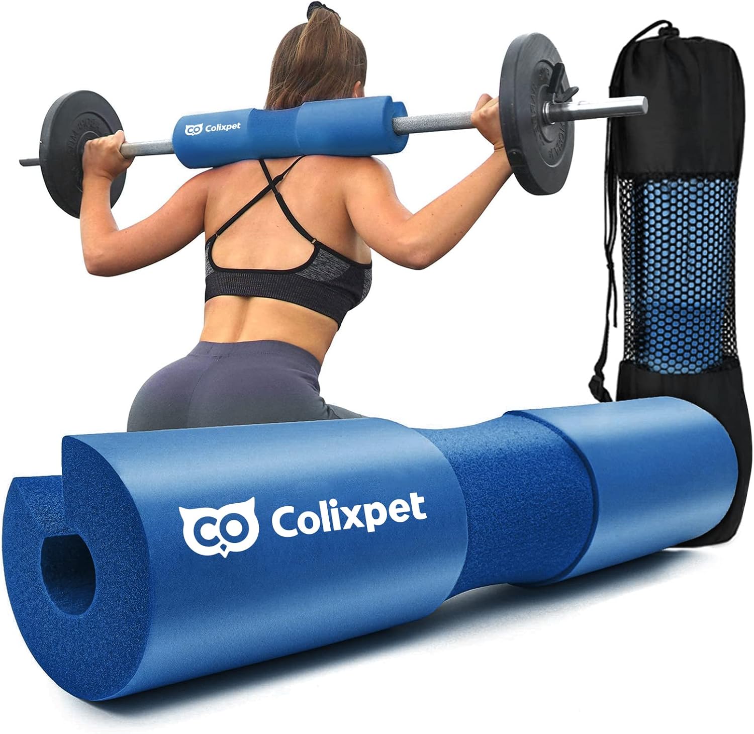 Colixpet Barbell Pad Squat Pad for Hip Thrusts Squats Lunges Weight