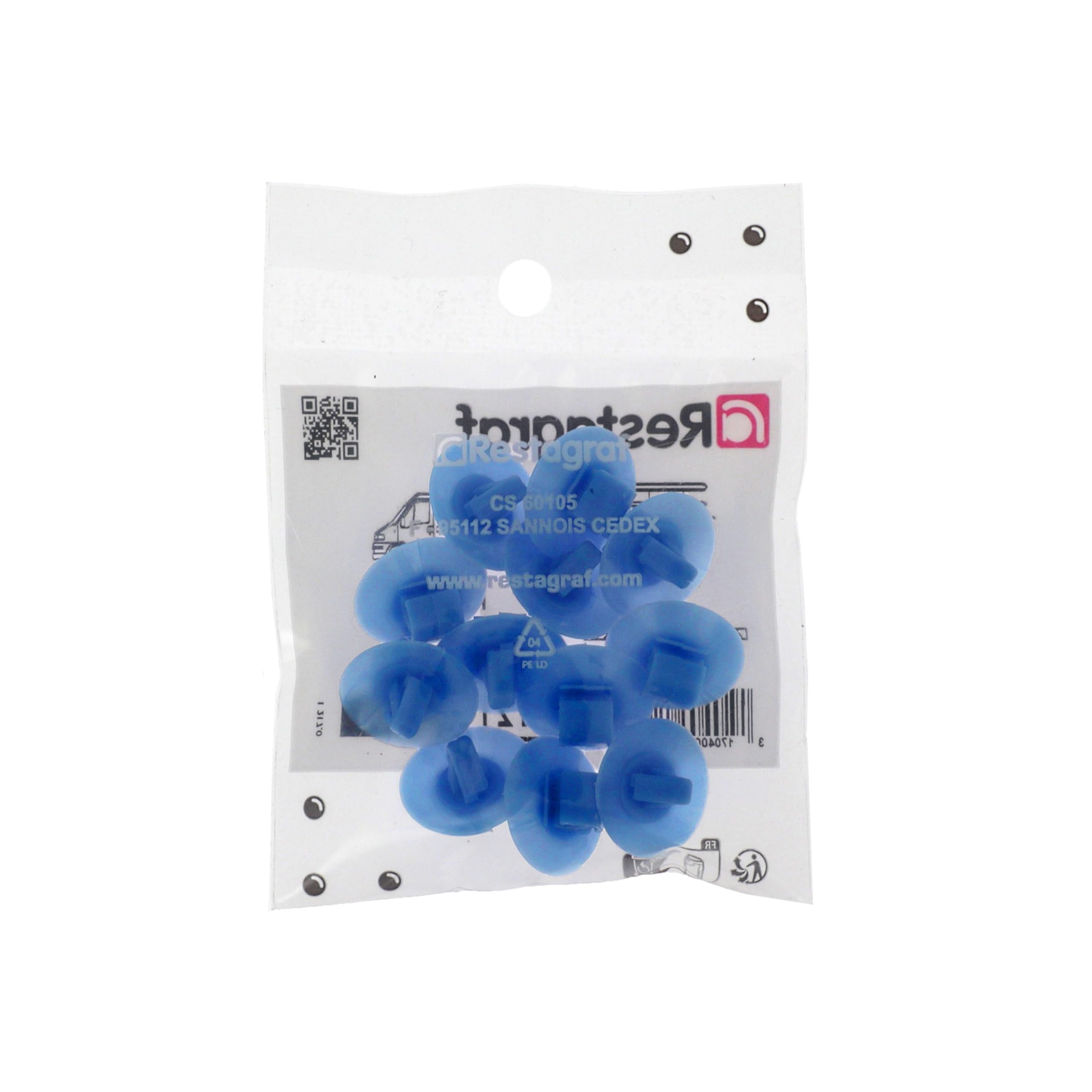 Zacisk do listwy skrzynkowej do samochodów Renault/Dacia, 6,2 mm x 12,2 mm, zestaw 12 szt